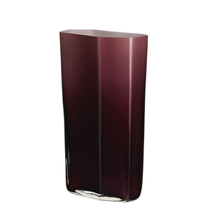 Jarrón en cristal color Bordeaux
