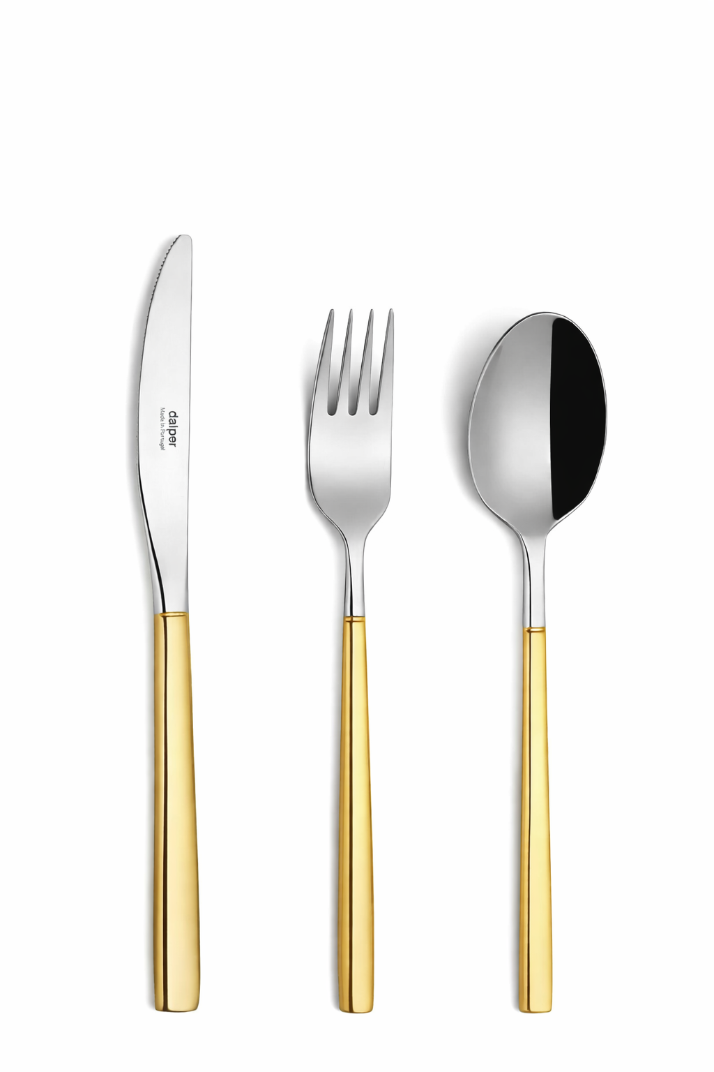 Set 24 cubiertos 750 con baño en oro 24K