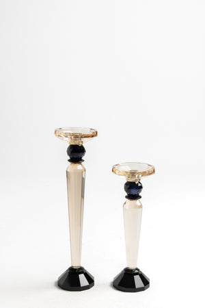 Candelabros en cristal facetado Setx2