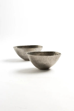 Bowl Decorativo Metálico con Acabado Plateado