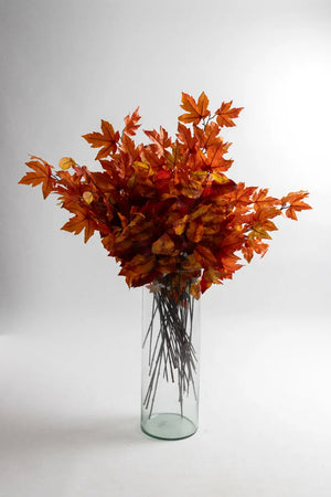 Rama decorativa de hojas otoñales