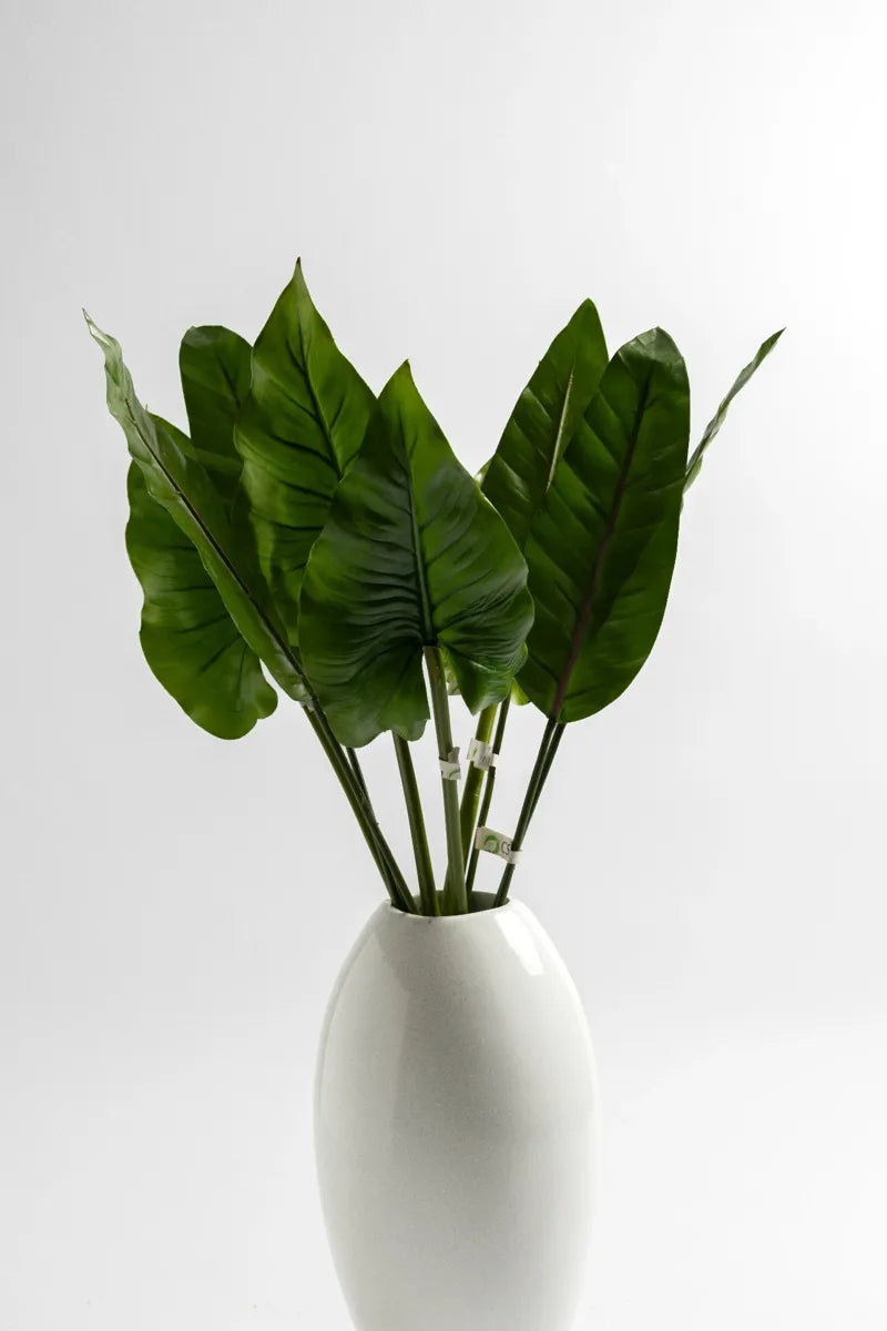 Hojas artificiales tropicales tipo Alocasia